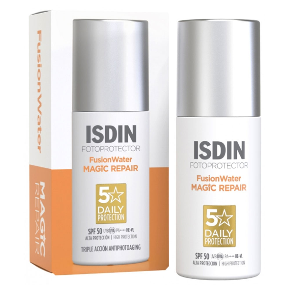 Isdin FusionWater Magic Repair Crème solaire visage teintée Anti-âge 50ml