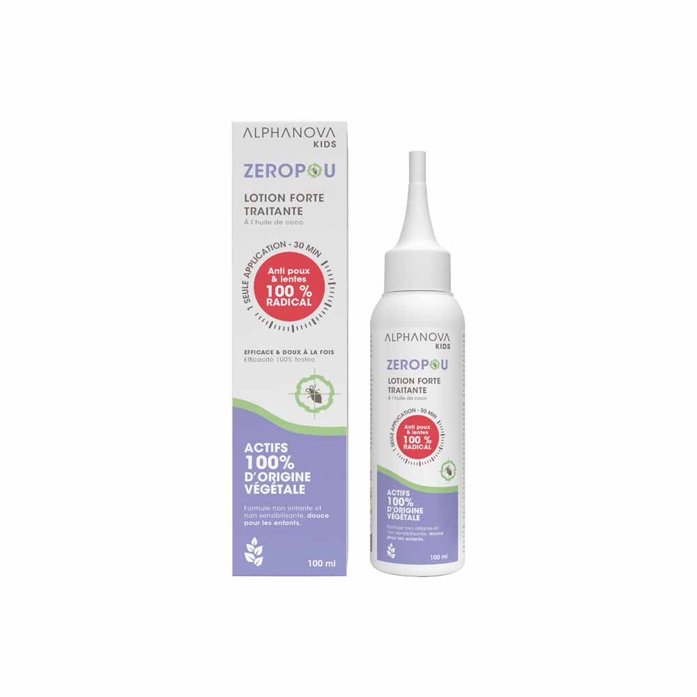 Alphanova Kids Lice radical treatment lotion coconut oil Kids zéropou 100ml