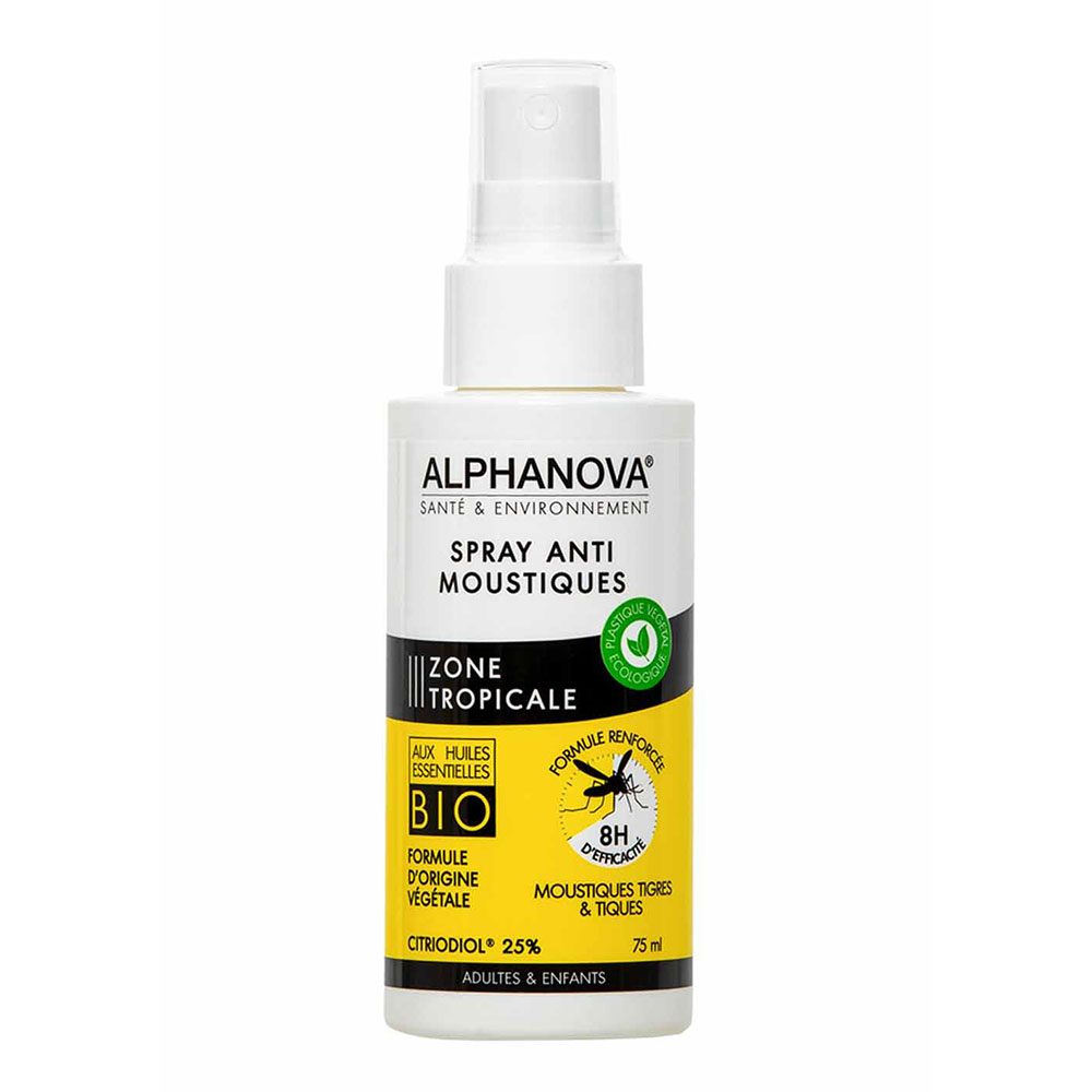 Alphanova Santé Mosquito Repellent Spray Tropical Zones Zone tropicale 75ml