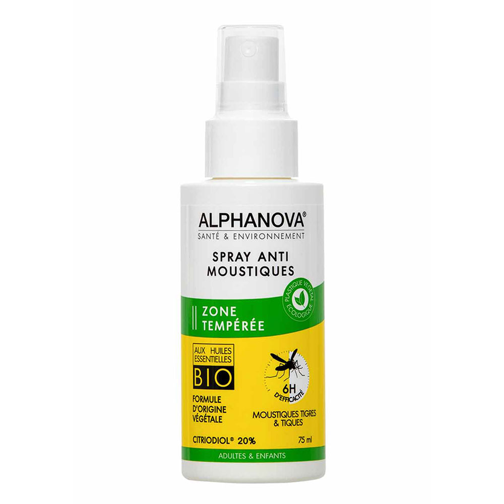 Alphanova Santé Mosquito Repellent Spray Temperate zones 75ml
