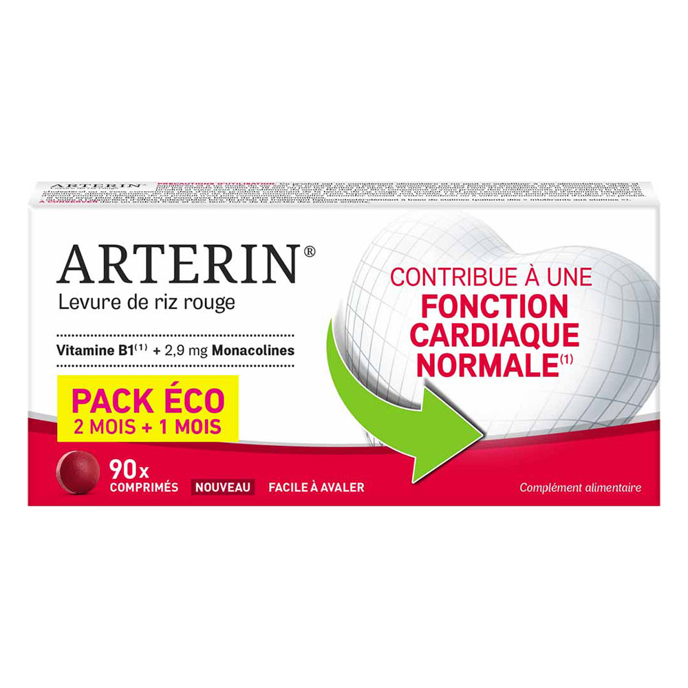 Omega Pharma Arterin Levure de Riz Rouge Pack éco x90 comprimés