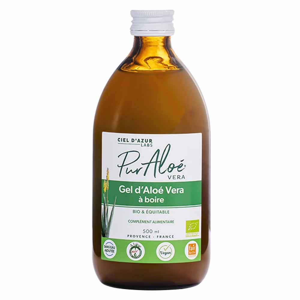 Pur Aloé Organic and fair trade aloe vera gel drink 500ml