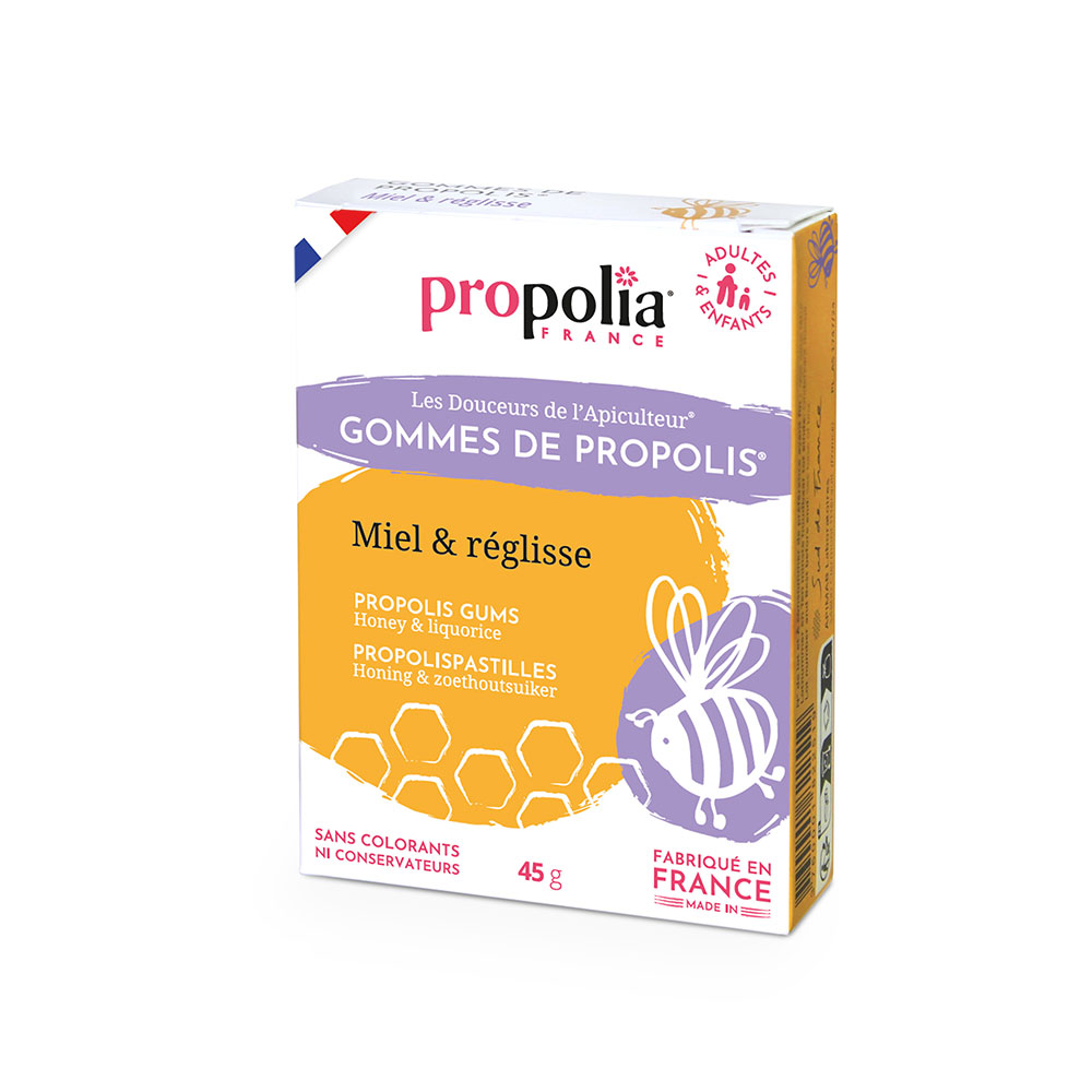 Propolia Propolis Gums Honey And Licorice 45g