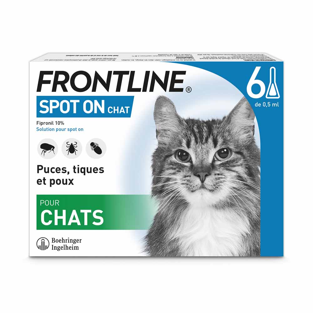 Frontline Spot On Cat 6 Pipettes 0.5ml