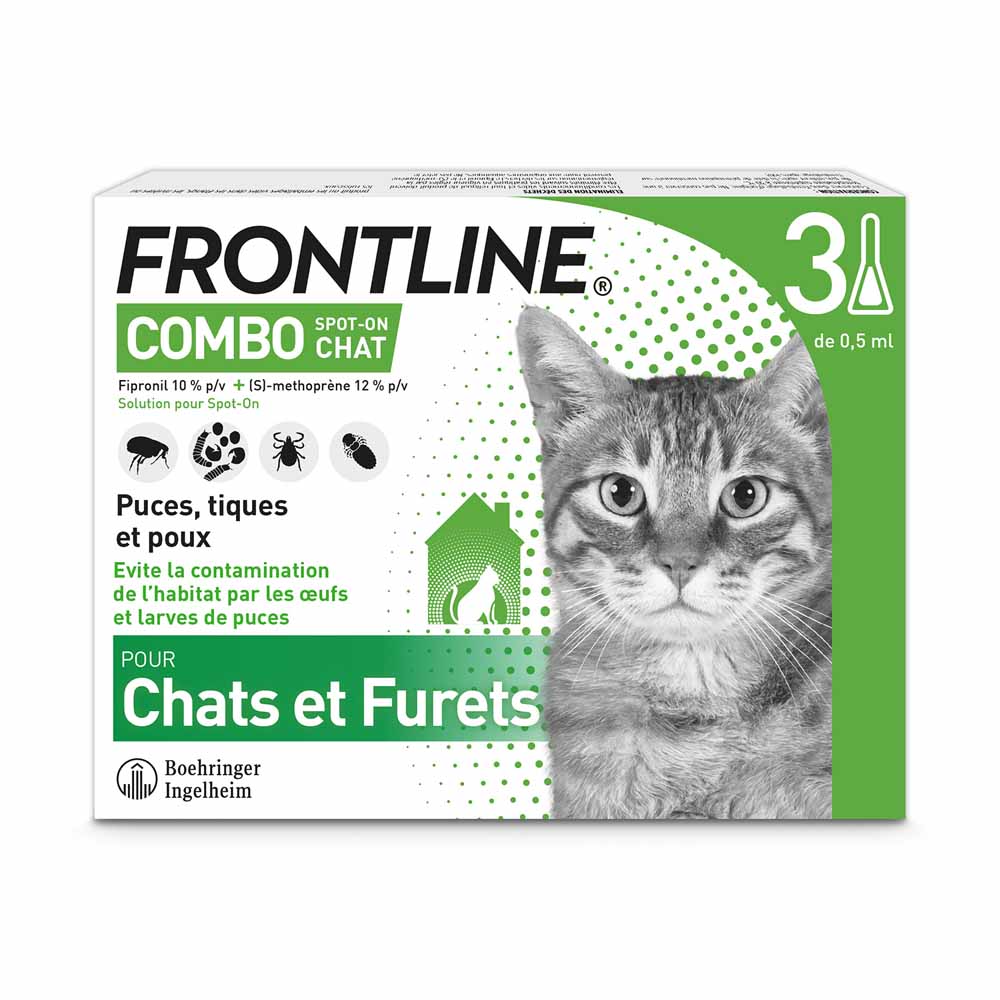 Frontline Combo Cats 3 Pipettes 3 Pipettes De 0.5ml