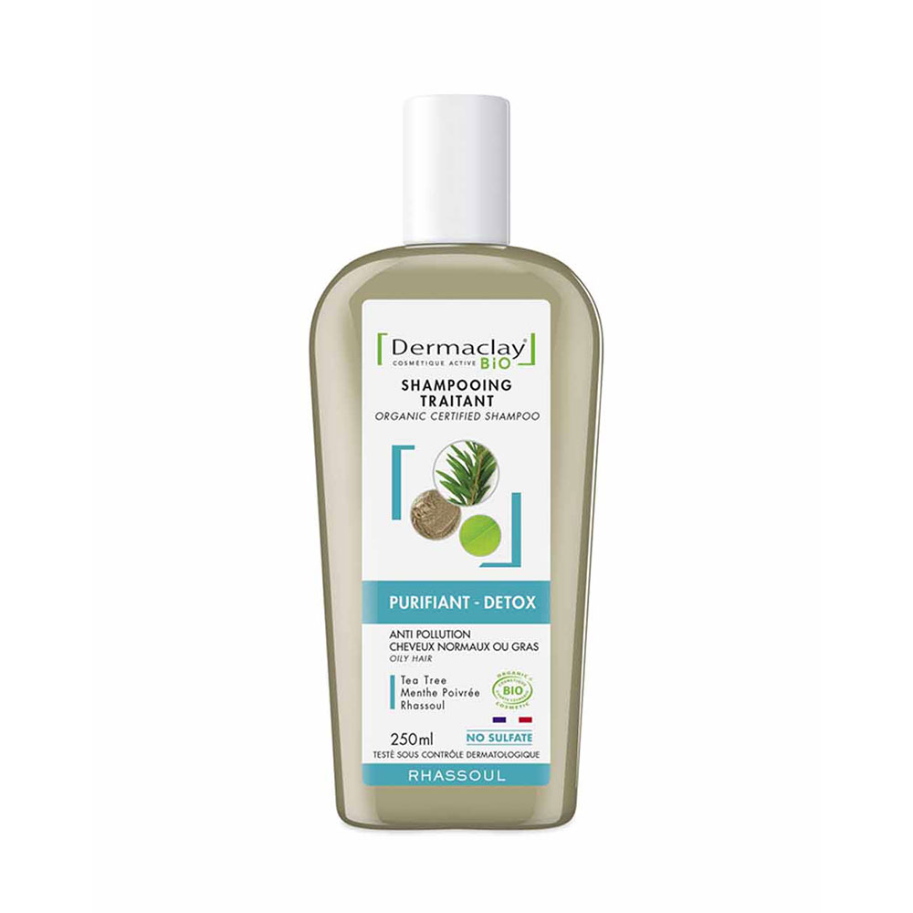 Dermaclay Detox Purifying Shampoo Rhassoul 250ml