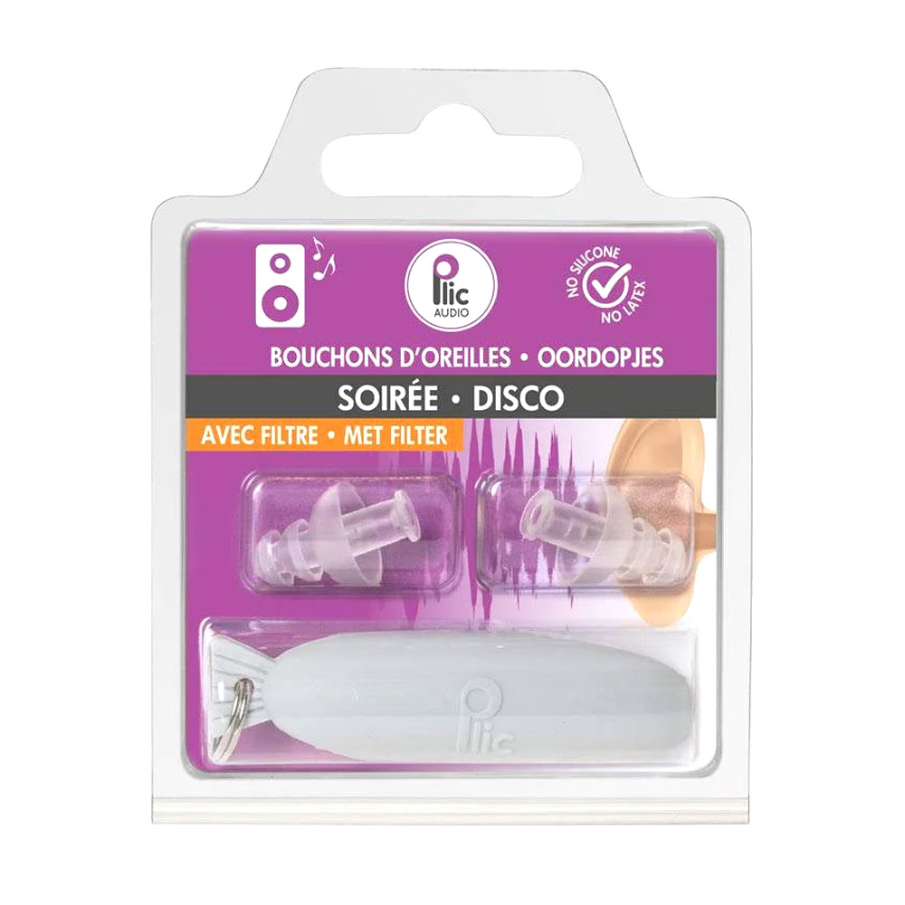 Plic Audio With Filter Ear Plugs With Filter Special Concert Paire Réutilisable