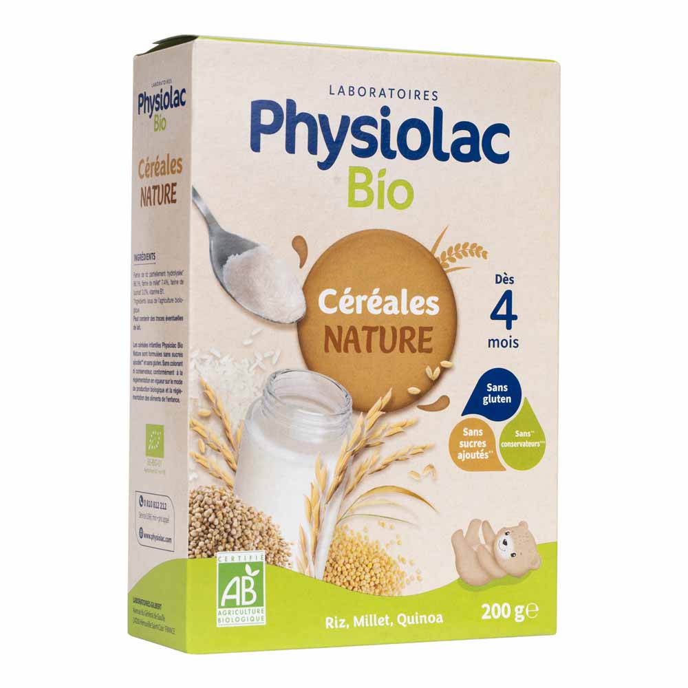 Physiolac Cereales Riz Millet Quinoa Bio Physiolac From 4 months 200g
