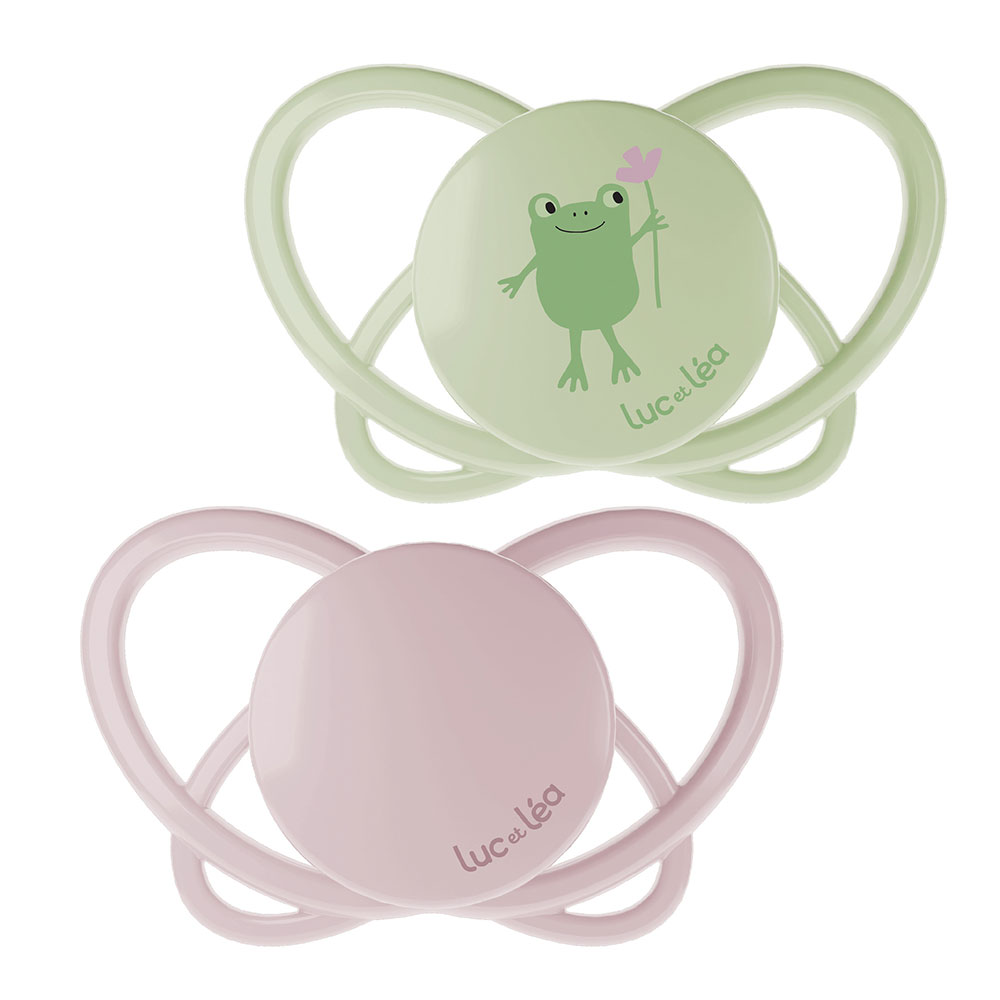 Luc Et Lea Silicone orthodontic soothers without rings 18 months + x2