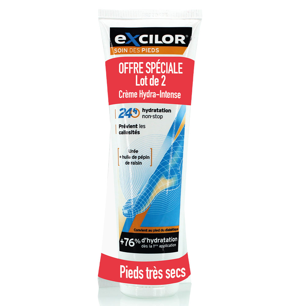 Excilor Cream For Very Dry Feet Pieds Secs 2x125ml