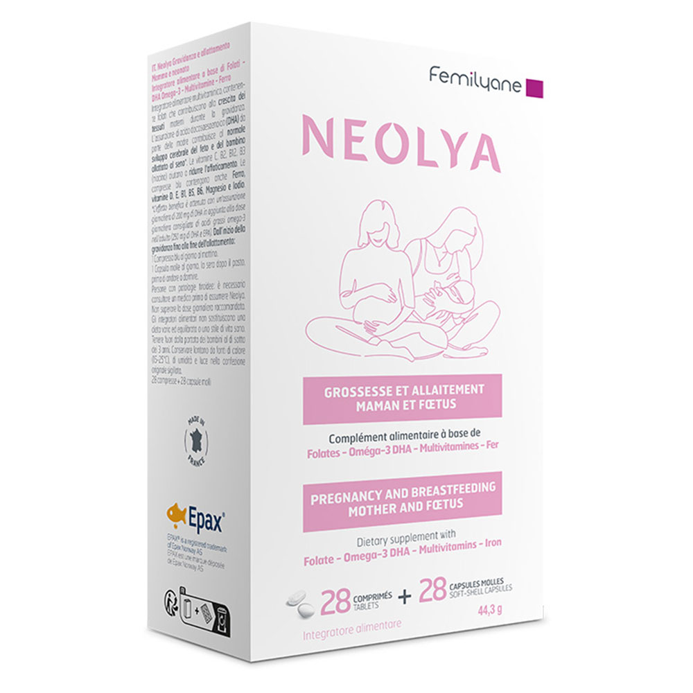 Bailleul Femilyane Neolya 28 Tablets + 28 Capsules 28 Comprimes + 28 Capsules