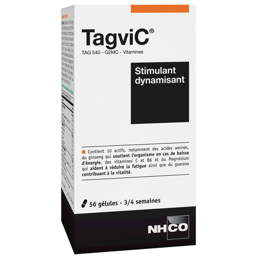 Nhco Nutrition Tagvic 60 Capsules Stimulant Energiser Nhco Stimulant dynamisant 56 gélules