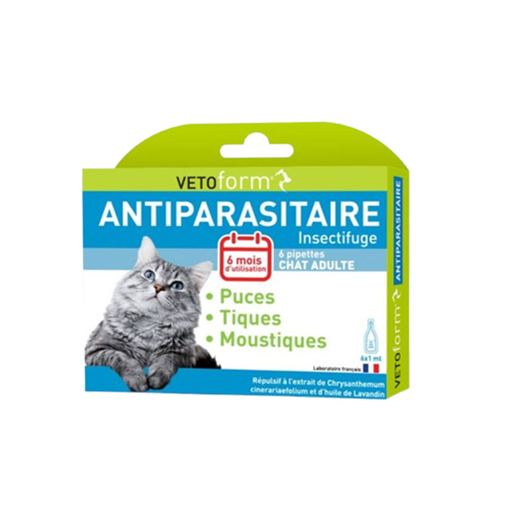 Vetoform Cats Antiparasitic pipettes 6 x 1 ml