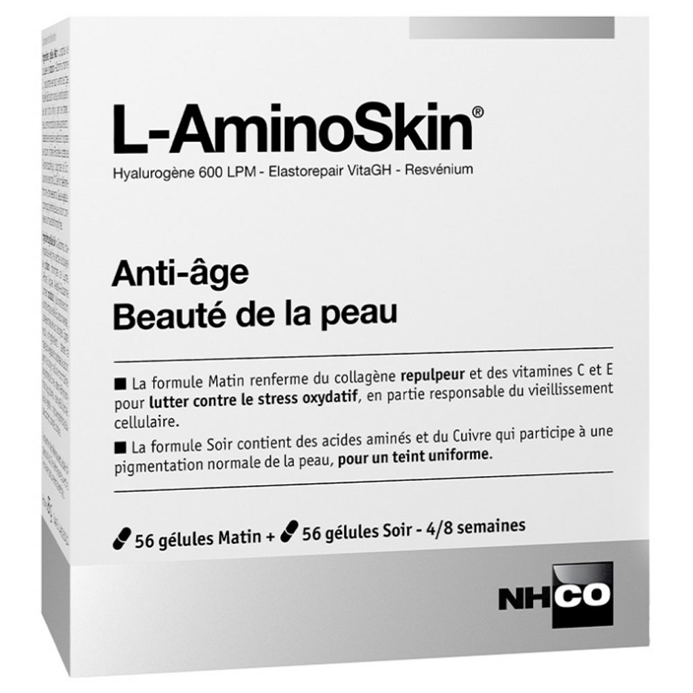 Nhco Nutrition Nhco L-amino Skin 2x56 Capsules Anti-Age Beauté de la Peau 2x56 gélules