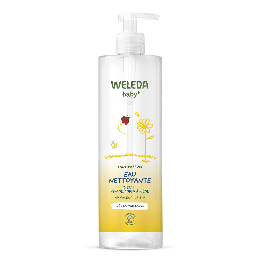 Weleda Babies & Children Cleansing Water 3 in 1 Face, Body &amp; Seat 400ml