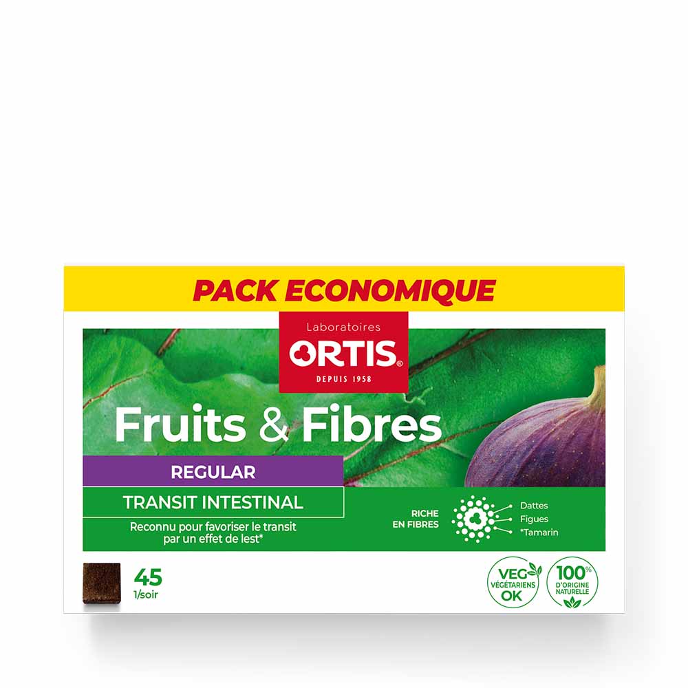 Ortis Fruit &amp; Fibre Regular Intestinal Transit 45 Cubes