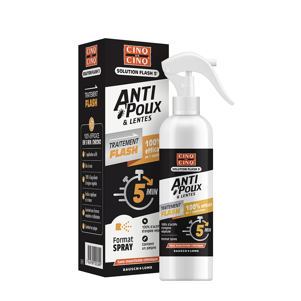 Cinq Sur Cinq Flash lice and nit treatment 150 ml