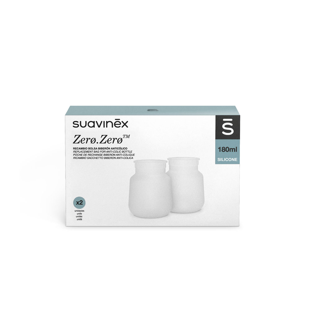 Suavinex Zero Zero Replacement Anti-Colic Bottle Pouches 180 ml