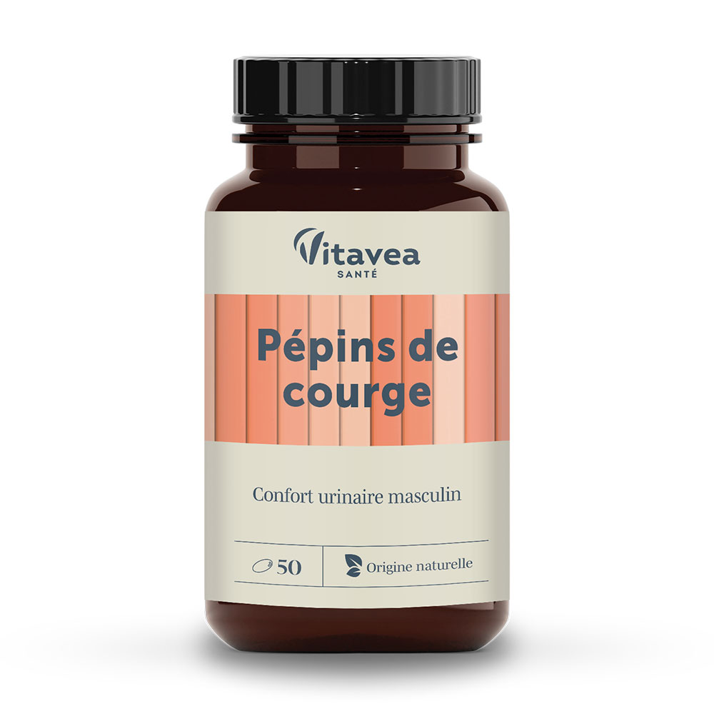 Vitavea Santé Nutri'sentiels Organic pumpkin seeds Confort urinaire masculin 50 Capsules