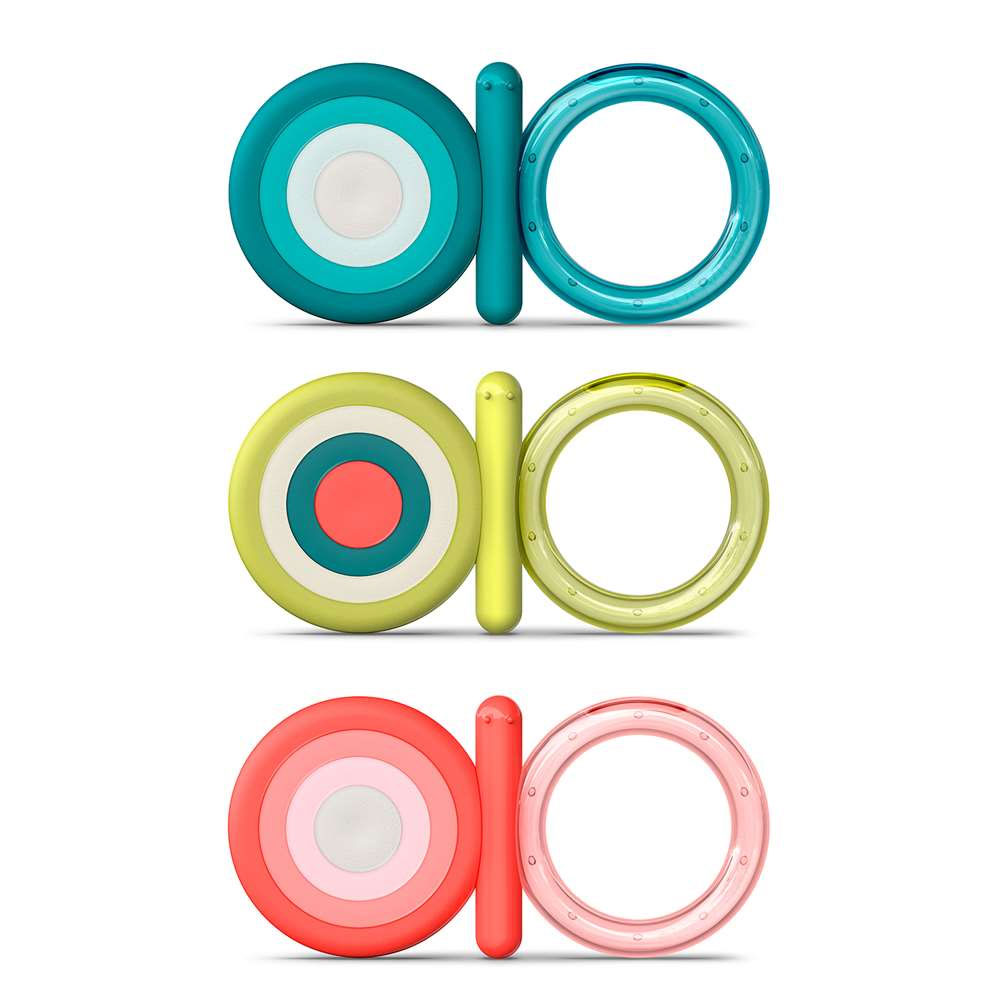 Suavinex Cooling Silicone Teething Ring Stage 2 butterfly-shaped 1 x unit