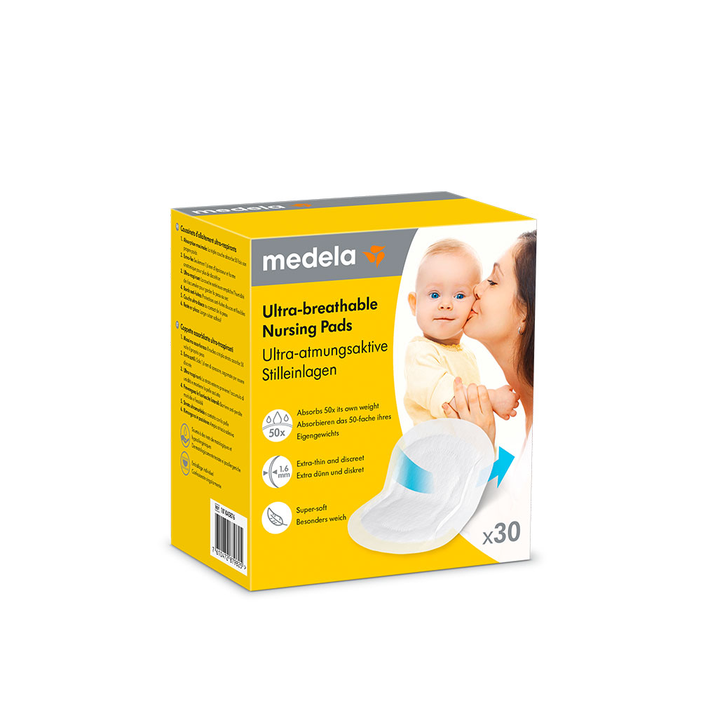 Medela Ultra-Respirant Milk feeding cushions x30