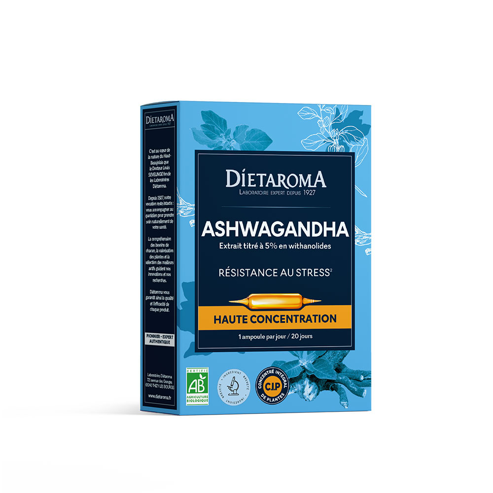 Dietaroma Ashwagandha stress resistance high concentration 20 ampoules