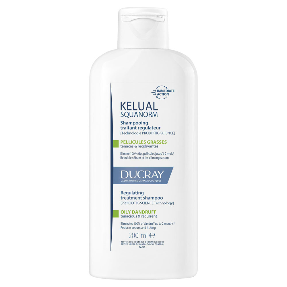 Ducray Kelual Squanorm Regulating treatment shampoo oily dandruff 200 ml