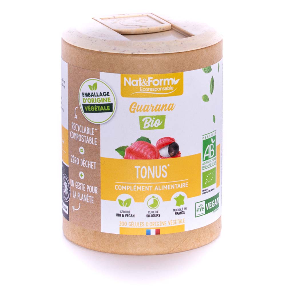 Nat&Form ORGANIC GUARANA 120 capsules
