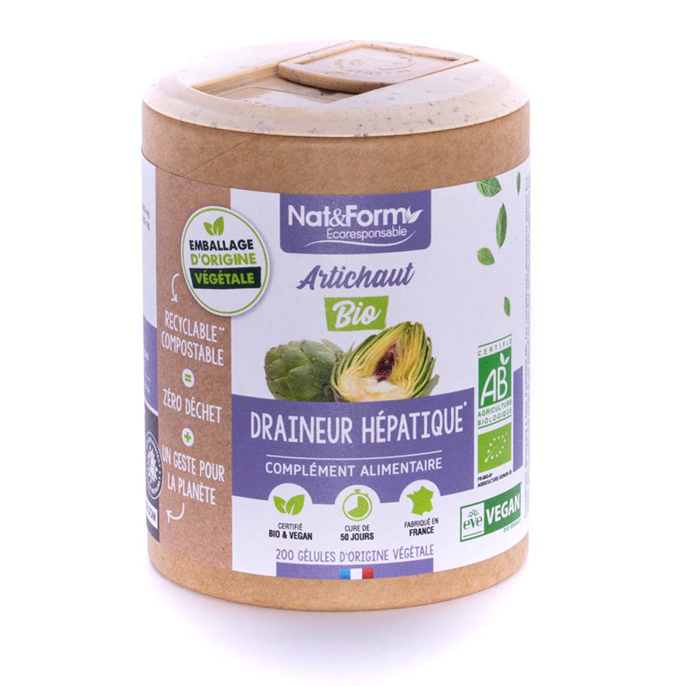 Nat&Form ARTICHAUT ORGANIC 200 capsules