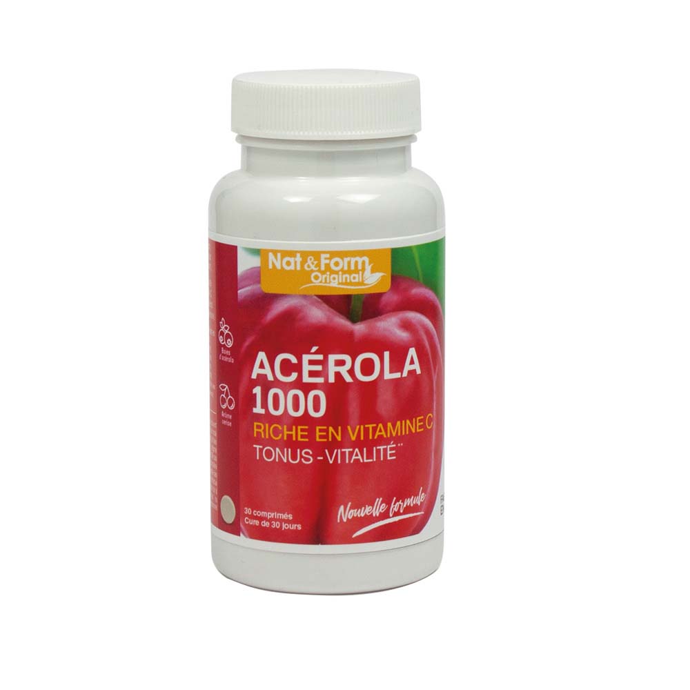 Nat&Form Organic Acerola 1000 30 Tablets