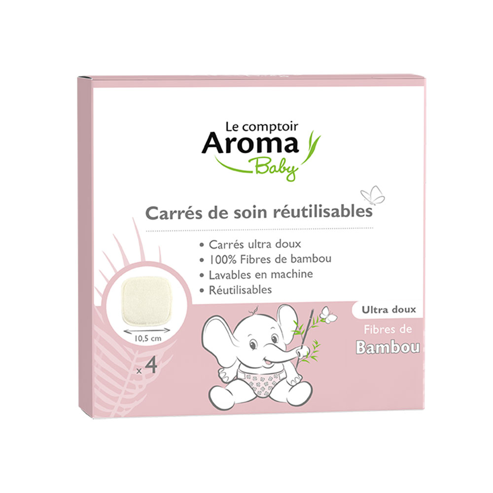 Le Comptoir Aroma Baby Reusable Skincare Squares x4