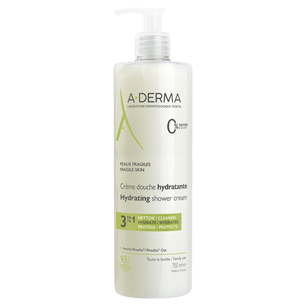 A-Derma The Essentials 3-in-1 Hydrating Shower Cream 750 ml
