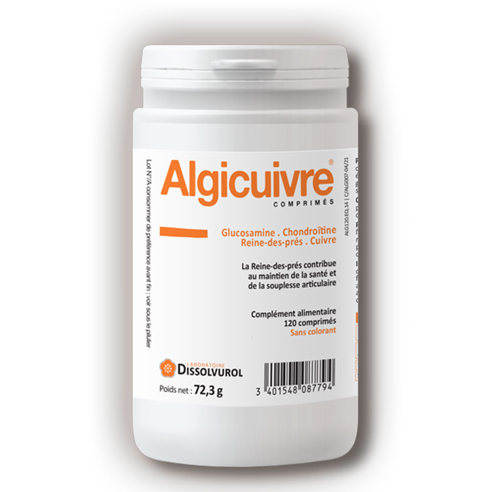 Dissolvurol Copper alginate Joints 120 Tablets
