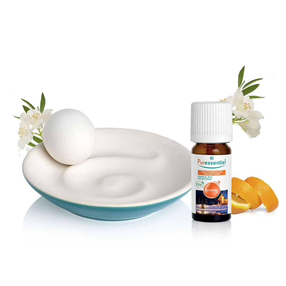 Puressentiel Essential Oils Diffuser SPIRULO Capillarity + Mini Cocooning Diffuser