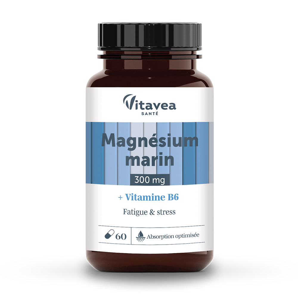 Vitavea Santé Nutri'sentiels Organic magnesium fatigue and stress relief 60 capsules