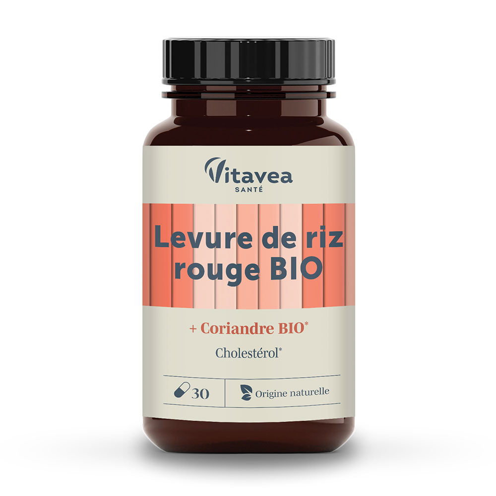 Vitavea Santé Nutri'sentiels Organic Red Rice &amp; Coriander Yeast Cholestérol 30 capsules