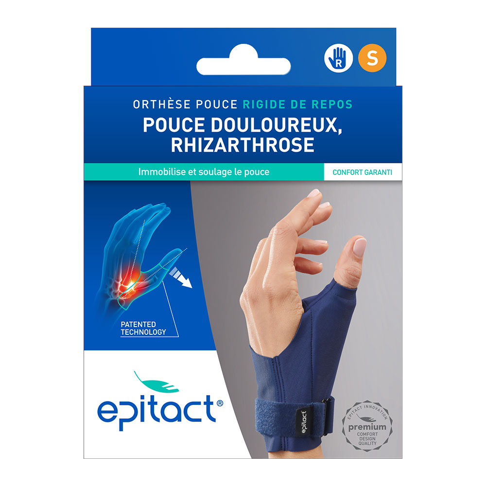 Epitact Rigid thumb resting splint right hand 1 x unit