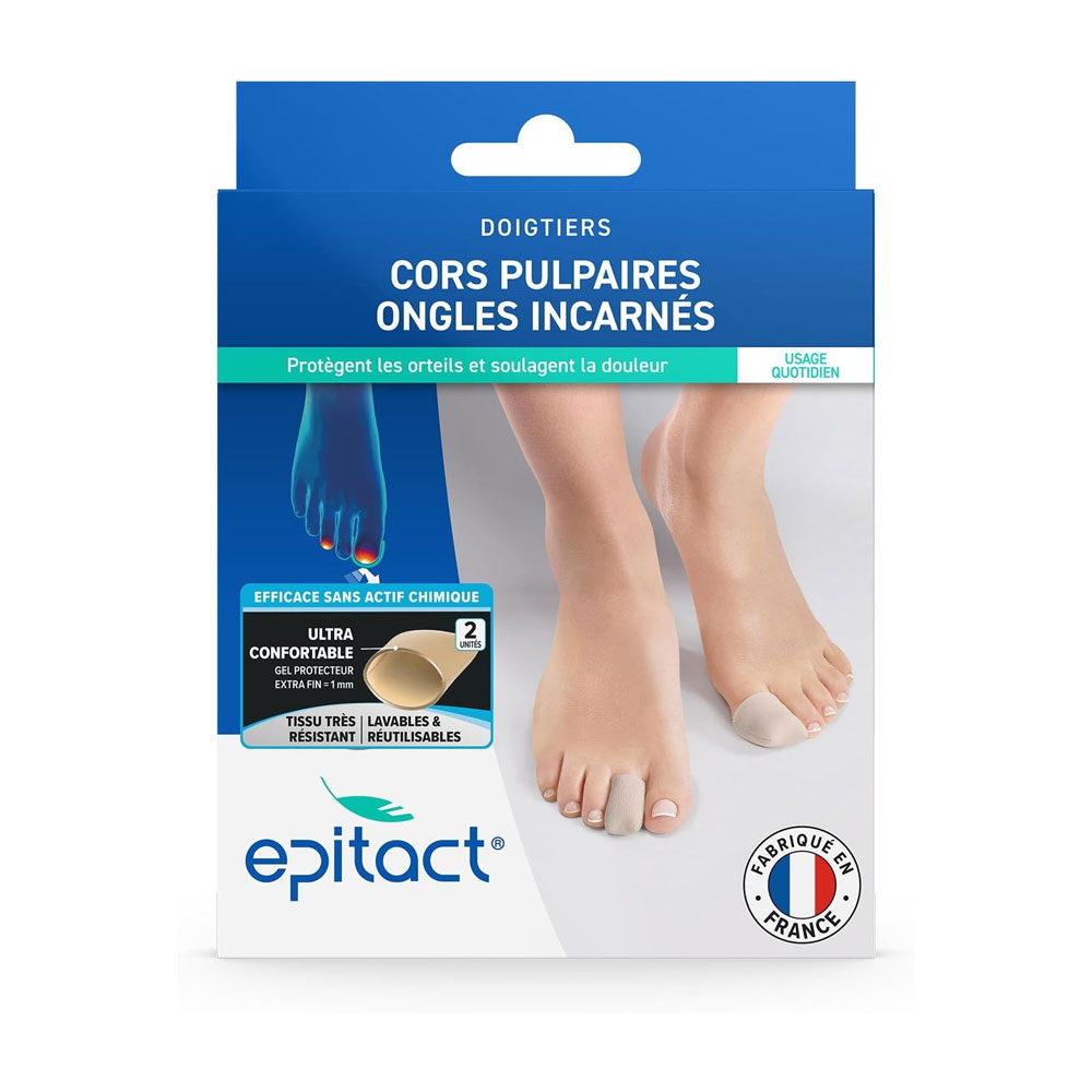 Epitact Silicone finger protectors for ingrown nails and finger pulps 2 x