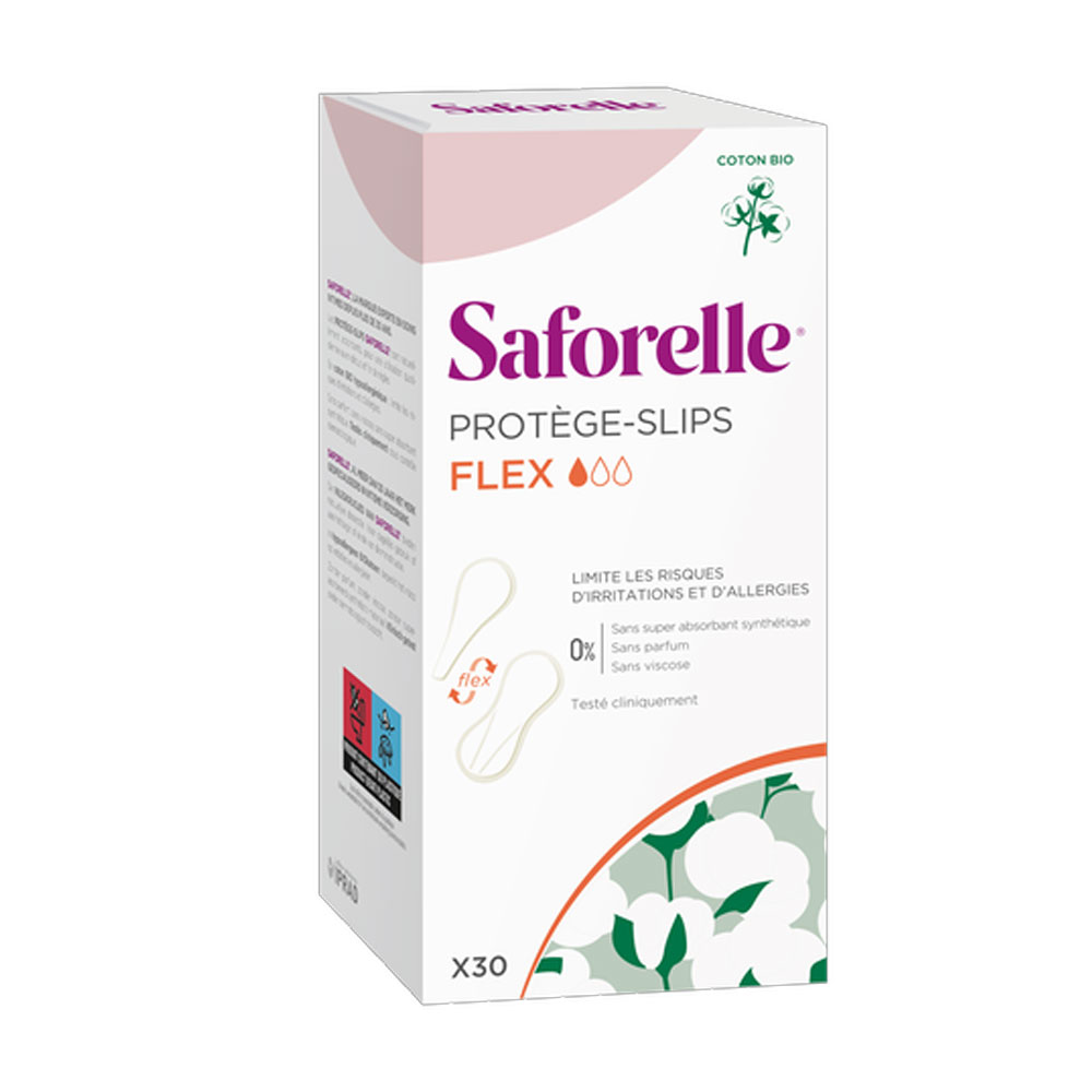 Saforelle Flex Coton Bioes panty liners x30
