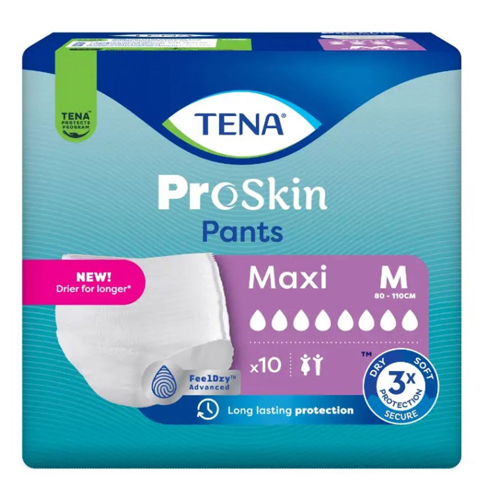 Tena Proskin Maxi Pants Urinary Absorbent Size M 80-110cm x10
