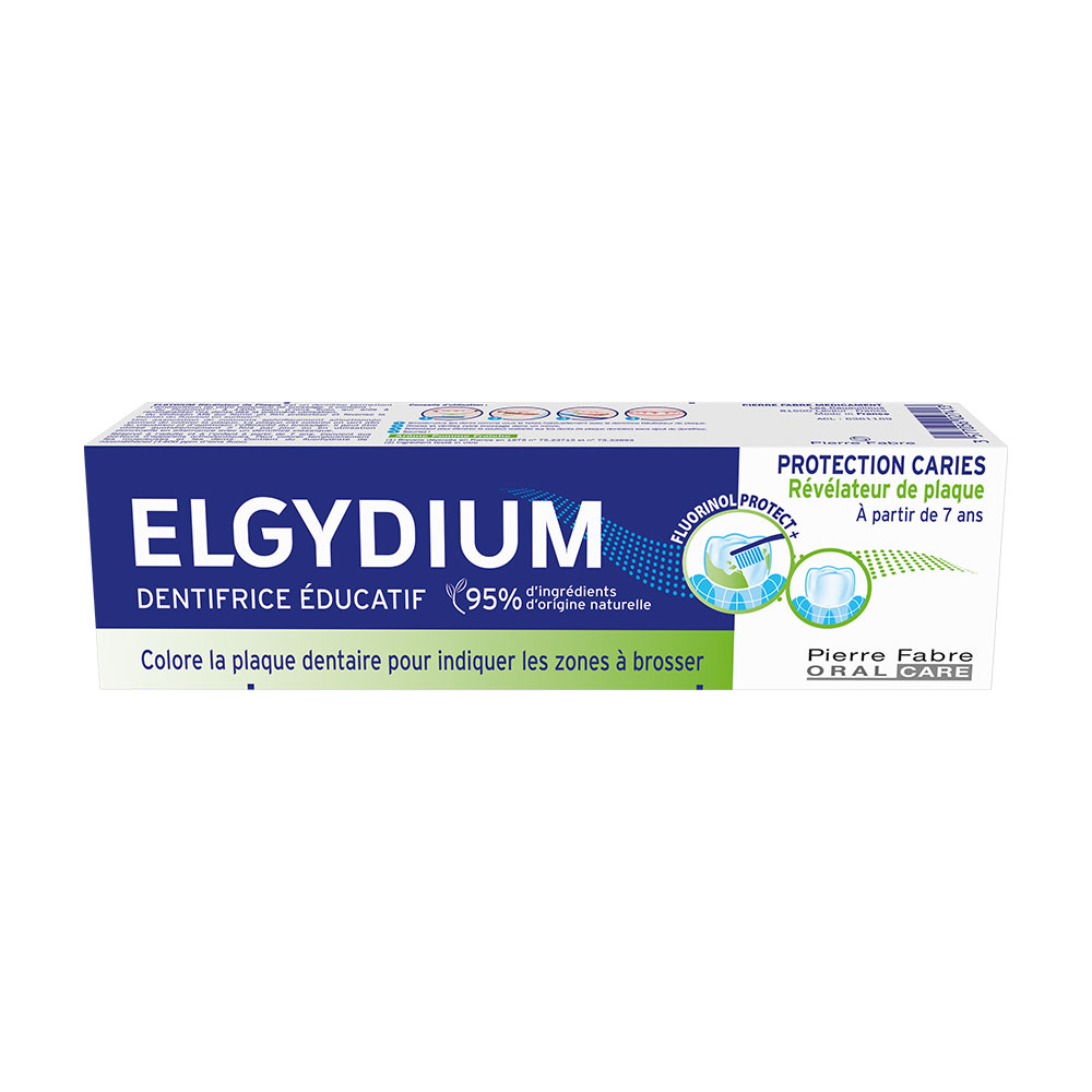 Elgydium Educational plaque-revealing toothpaste suitable for ages 7 and up 50 ml