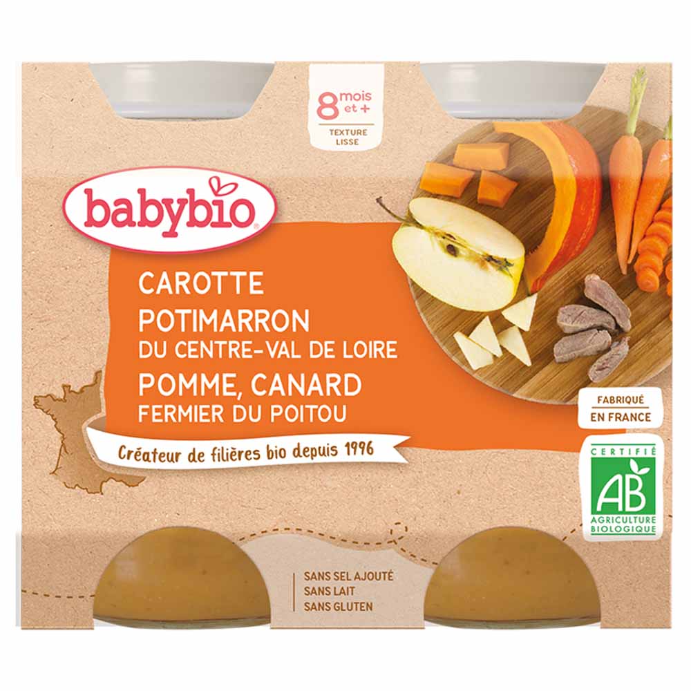 Babybio 8 Months Bioes Pot Menu of the Day 2x200g