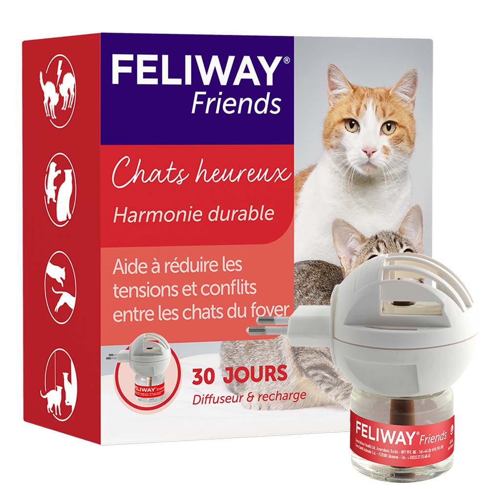 Feliway Friends Conflict Diffuser cats + 48 ml refill included