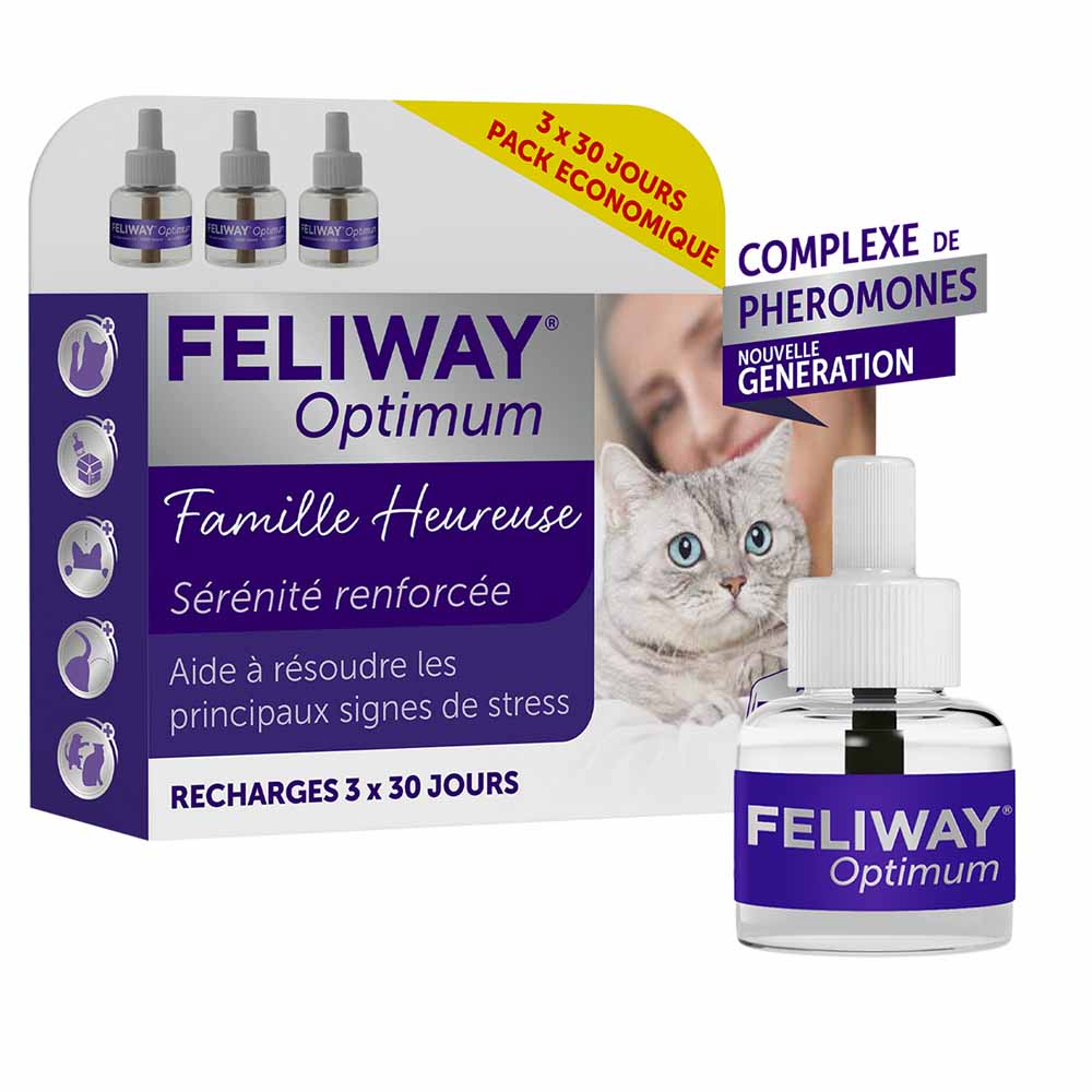 Feliway Optimum Serenity Happy Family Kit Chat 3x48ml