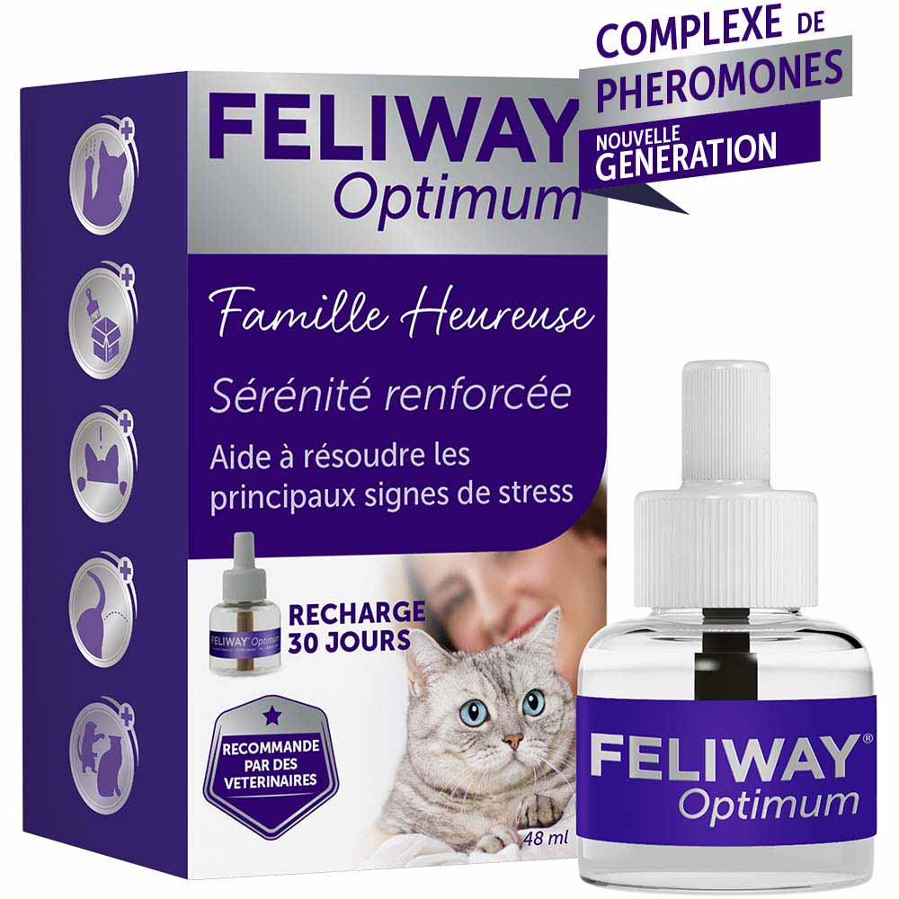 Feliway Optimum Serenity Enhanced Happy Family Refill Chat 48ml