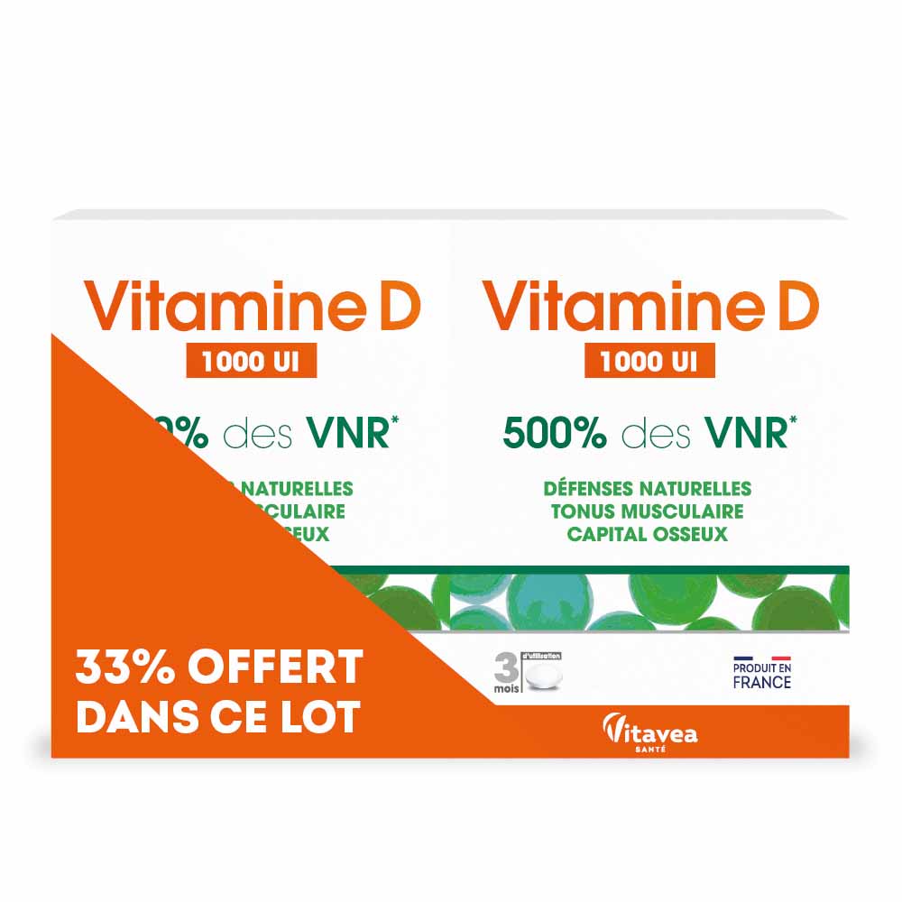 Vitavea Santé Vitamin D 500% NRV 2 x 90 tablets