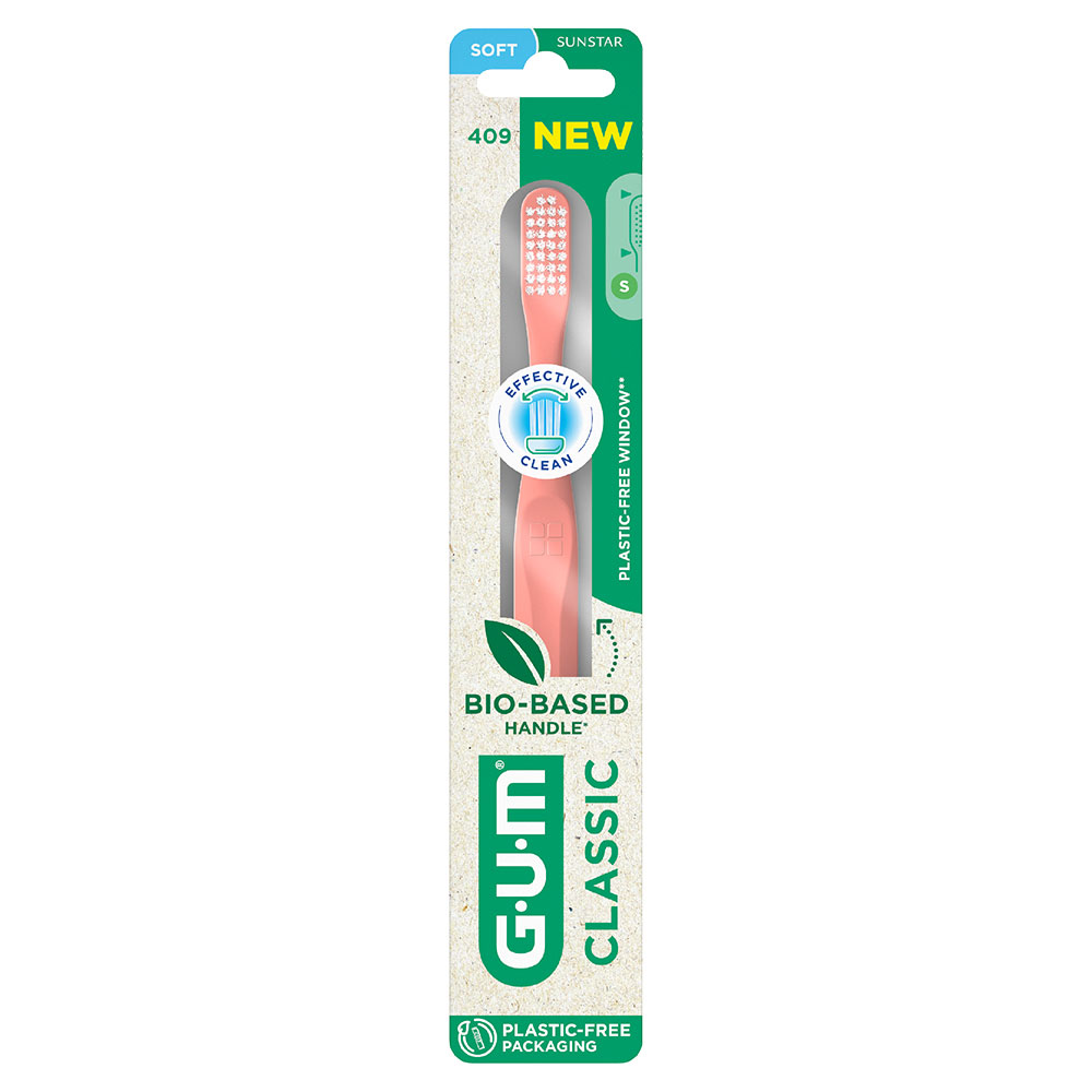 Gum Classic 409 Classic Supple Compact Toothbrush x1