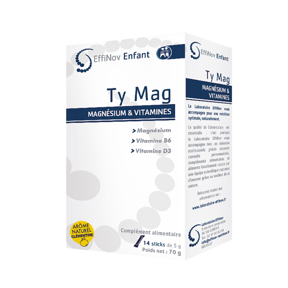 Effinov Nutrition Ty Mag magnesium and vitamin complex for children 14 sticks