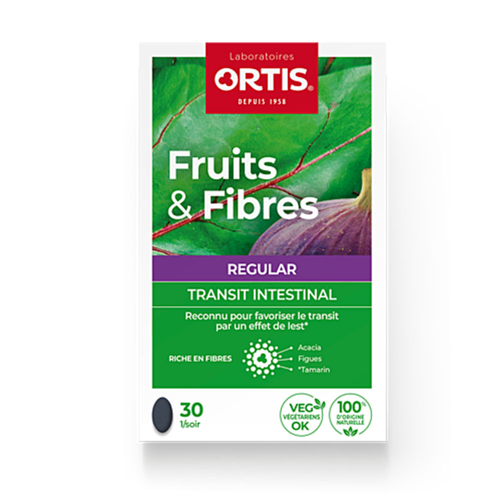 Ortis Fruits & Fibres Regular Intestinal Transit 30 tablets