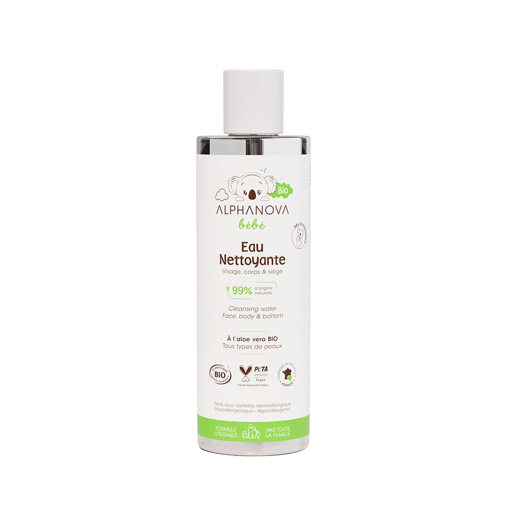 Alphanova Bébé Cleansing water face, body and nappy area 200 ml